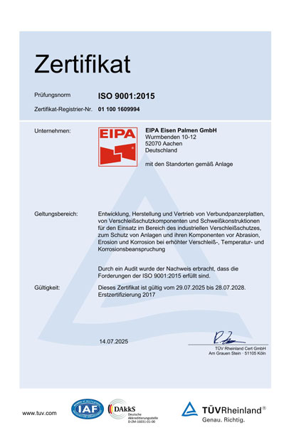 Qualität Zertifikate